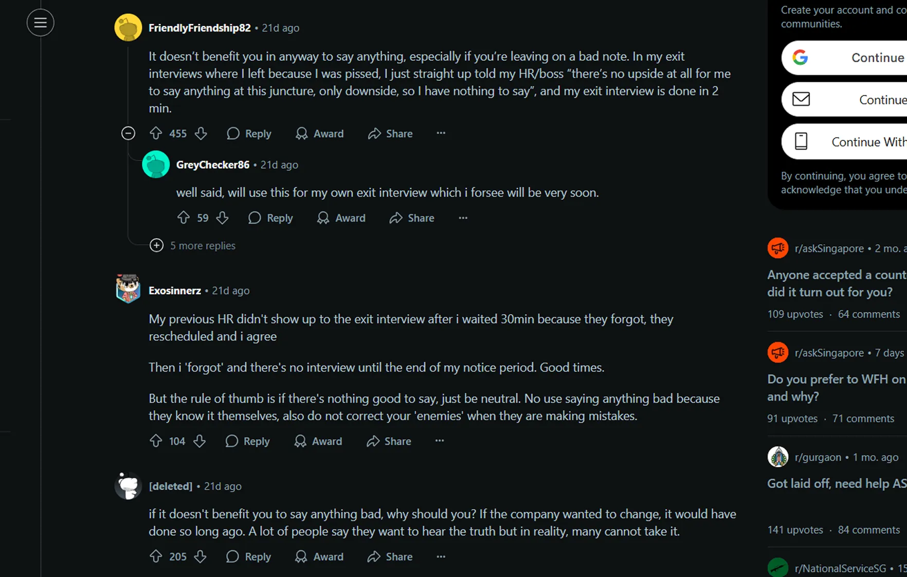 reddit converstations from a blog for space inventive