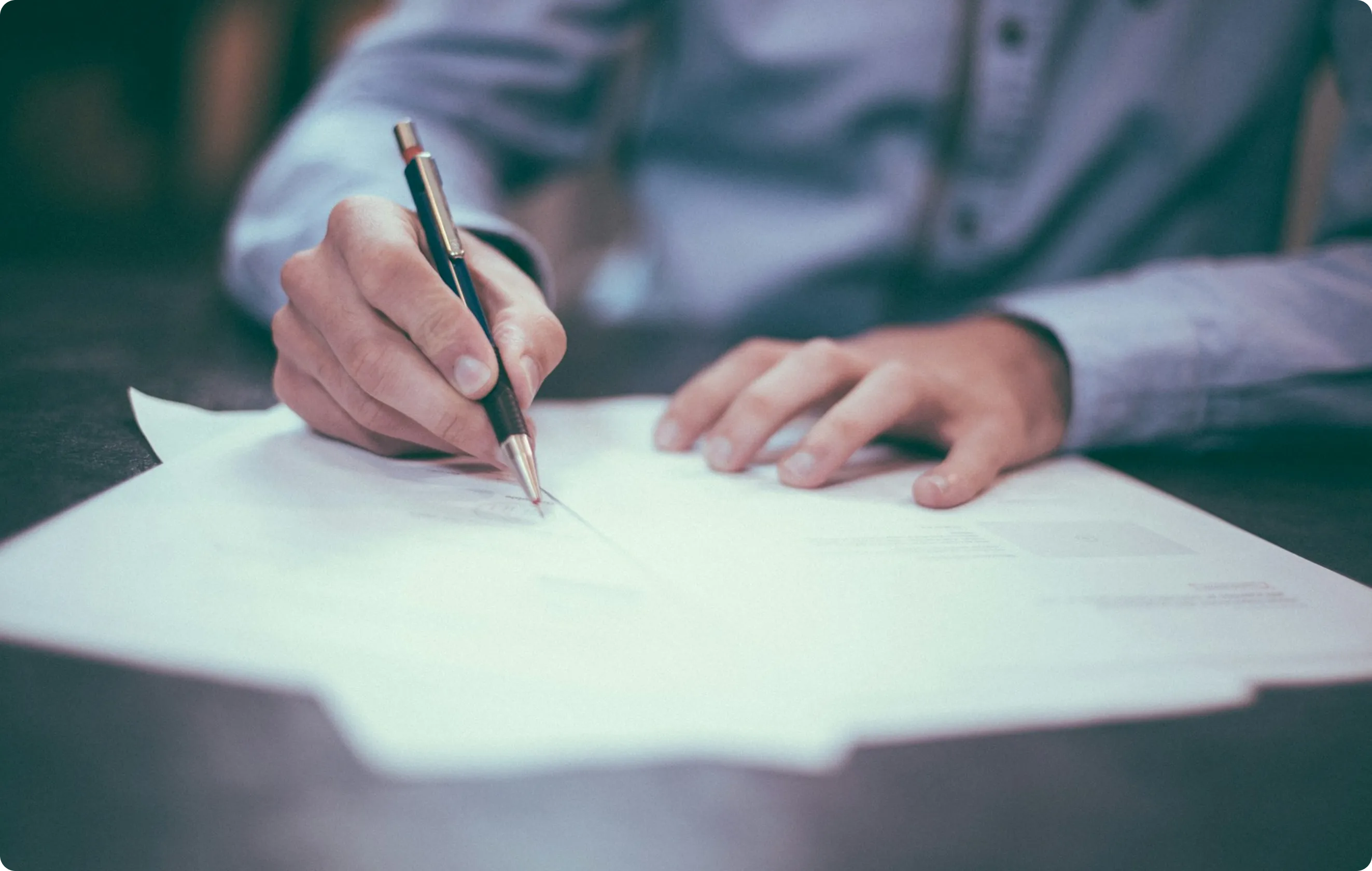 Economic policy analyst reviewing tariff documentation and trade agreements – featured in Space Inventive’s global trade blog